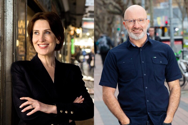 悉尼ABC新闻节目两位主持人：Juanita Phillips 和 Jeremy Fernandez