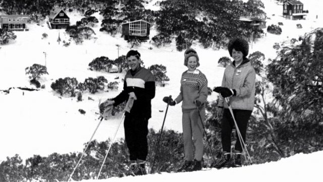 Skiers at Perisher in 1963.