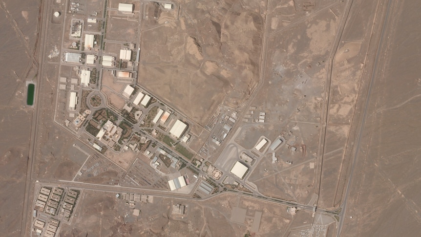 An aerial images of Iran's Natanz nuclear facility.