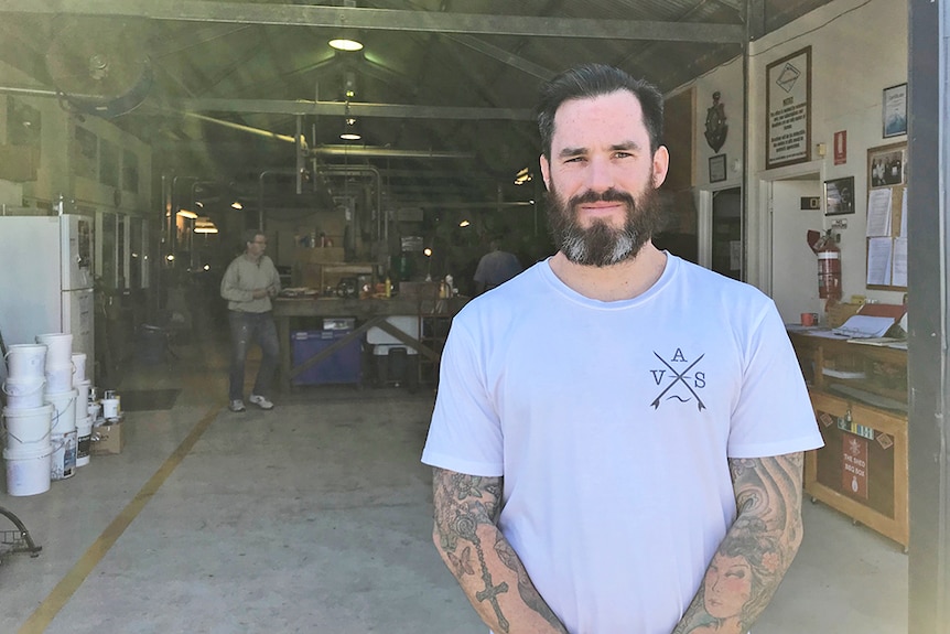 Matthew Sawyer has just joined the veterans Men's Shed in Nerang, Gold Coast