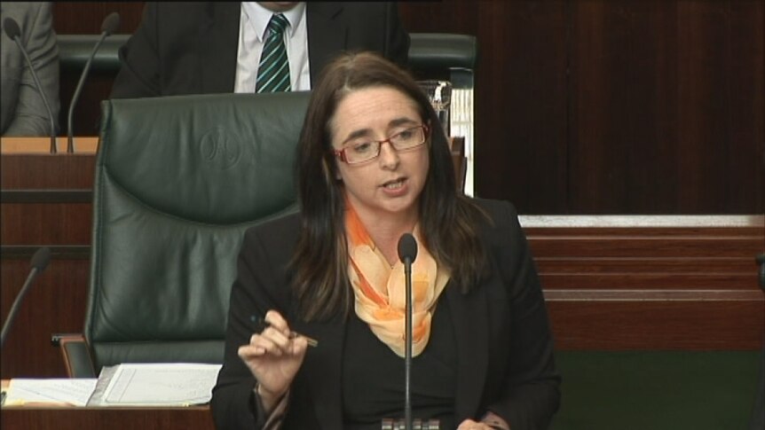 Michelle O'Byrne in Parliament