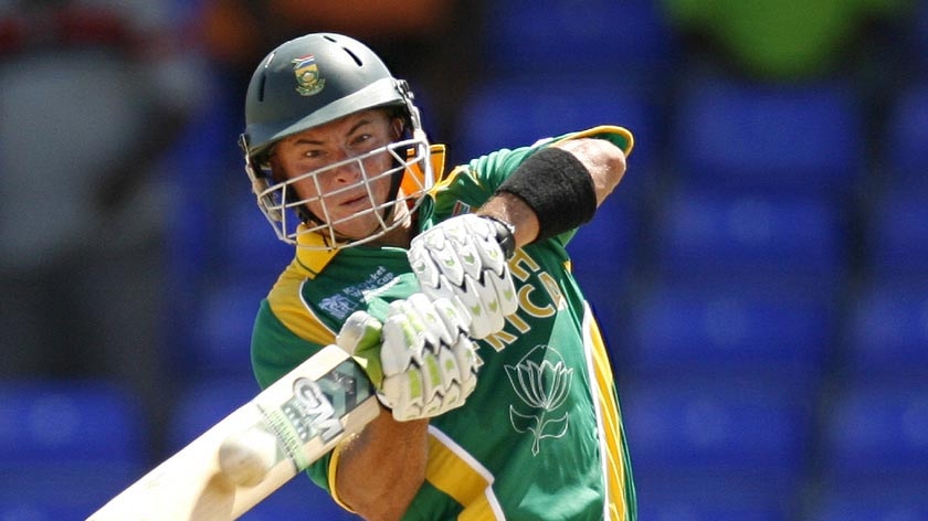 Herschelle Gibbs hits his sixth six in one over against the Netherlands in World Cup game
