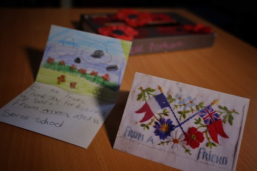 Cards drawn by Sorell School students.