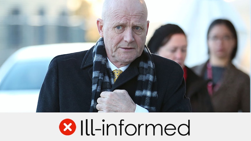 david leyonhjelm's claim is ill-informed, red cross