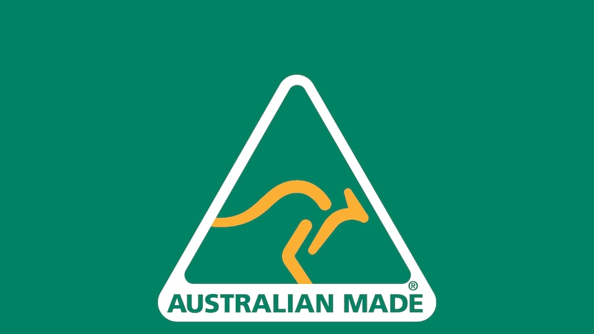 The green and gold Australian Made logo.