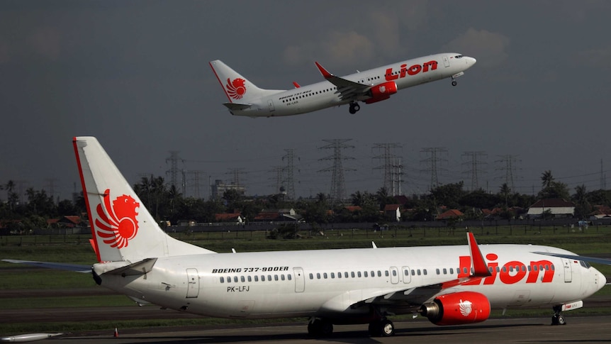 The Lion Air plane crashed into the Java Sea in October last year.