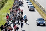 Migrants on the highway