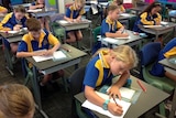 Brisbane students sit the 2015 NAPLAN test