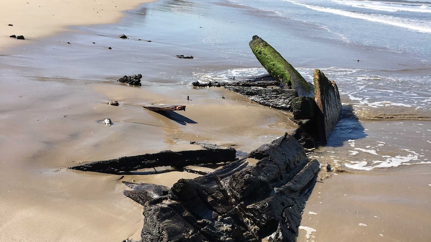 Amazon shipwreck at Inverloch beach