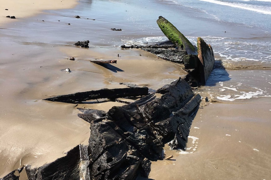 Amazon shipwreck at Inverloch beach