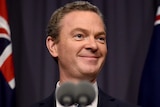 Christopher Pyne speaks during a press conference