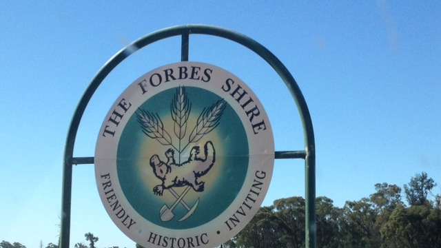 Forbes Shire Council welcome sign