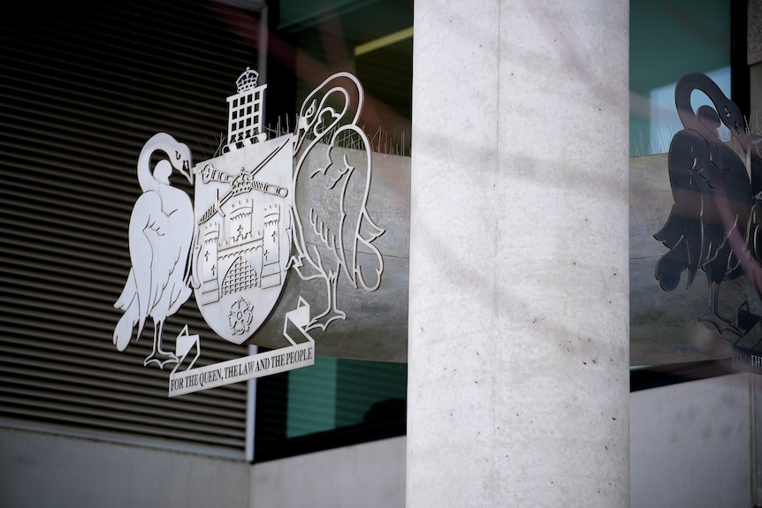 ACT coat of arms on Magistrates Court building