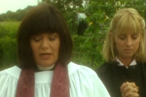 Dawn French and Emma Chambers in The Vicar of Dibley.