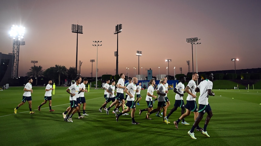 Socceroos training