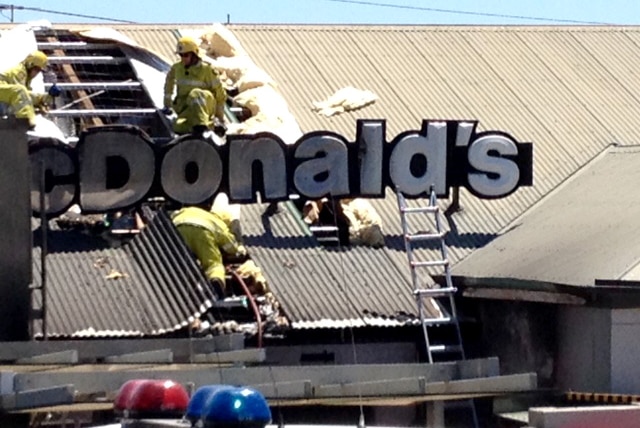 Fire at McDonalds Landsdale WA.