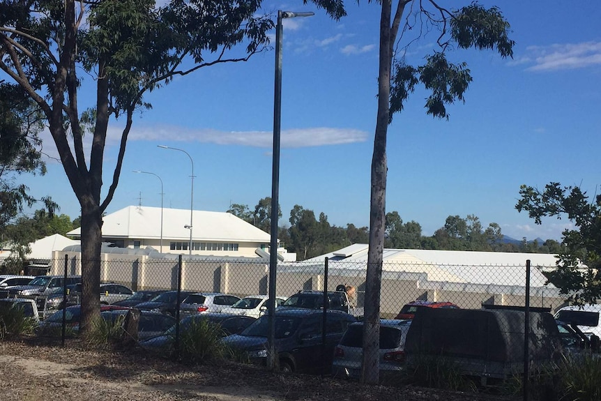 Outside of Brisbane Youth Detention Centre at Wacol.