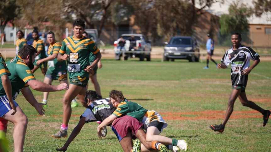Wilcannia rugby league tackle