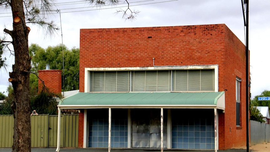 The old Snowtown bank building.