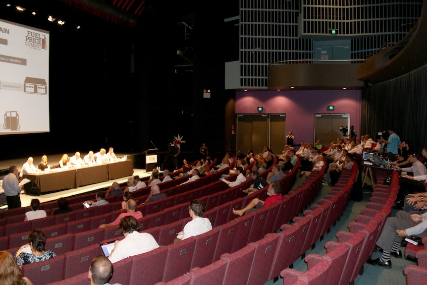 Questions from the floor were not allowed for the sparse crowd at the Fuel Summit in Darwin.