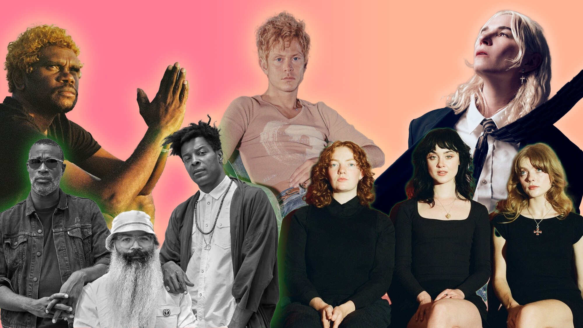 collage of the Meredith Music Festival 2025 lineup