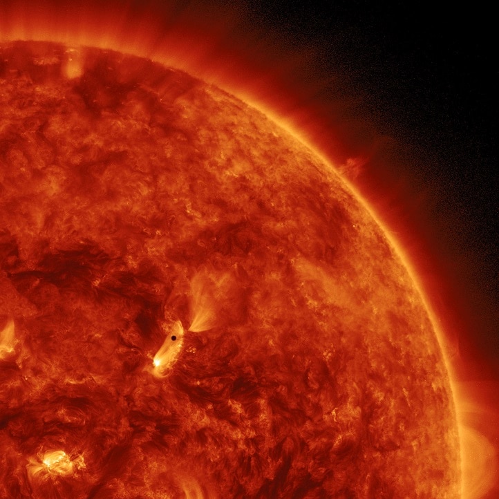 Mercury transits the sun in 2012