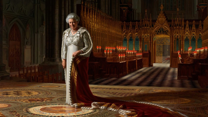 Ralph Heimans portrait of Queen Elizabeth II.