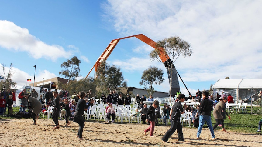 Indigenous dancers perform at NAIDOC on the Peninsular, Canberra