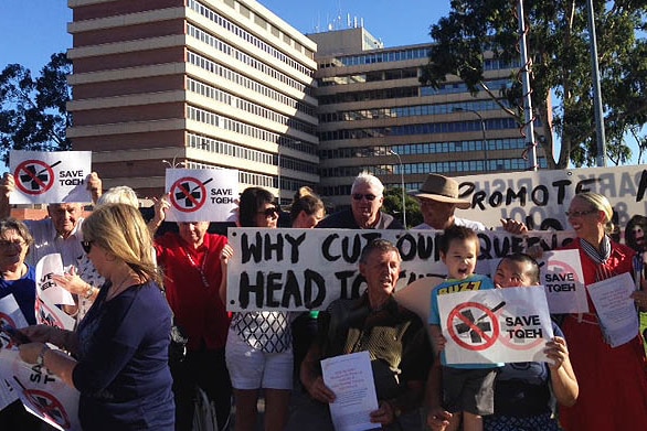 QEH protesters in Adelaide