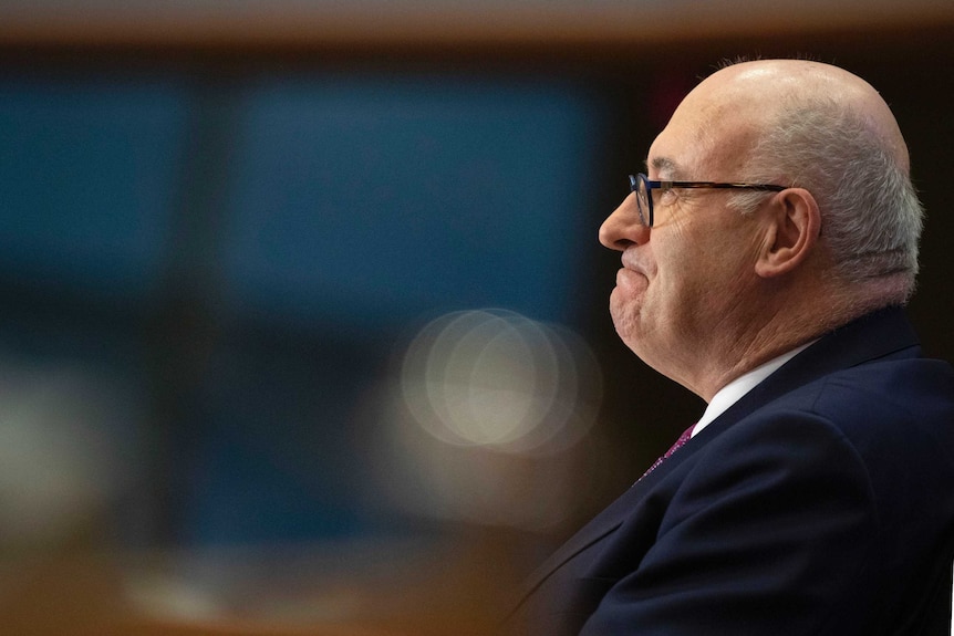European Commissioner designate for Trade Phil Hogan answers questions during his hearing.