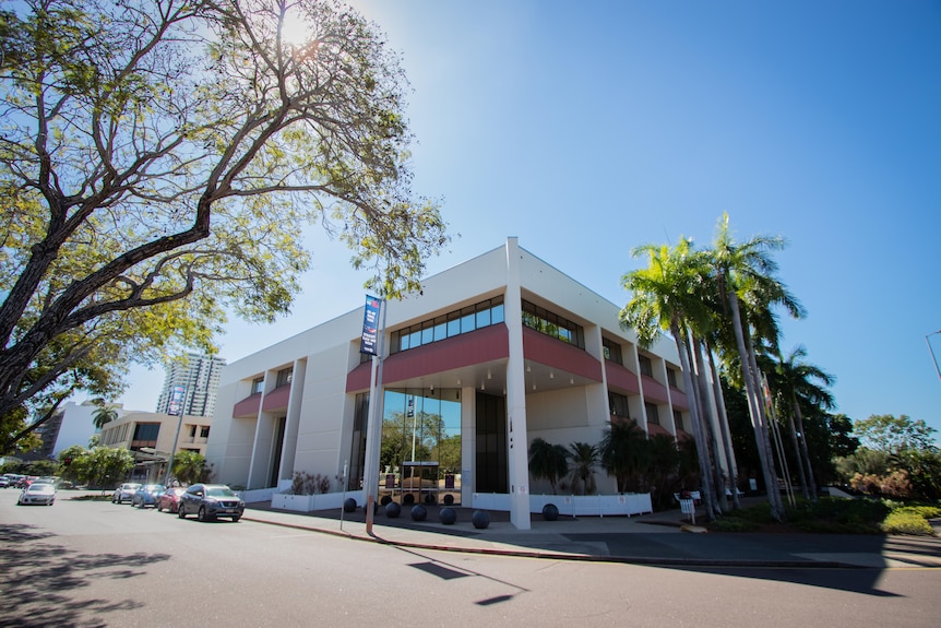 The exterior of the Darwin Local Court.