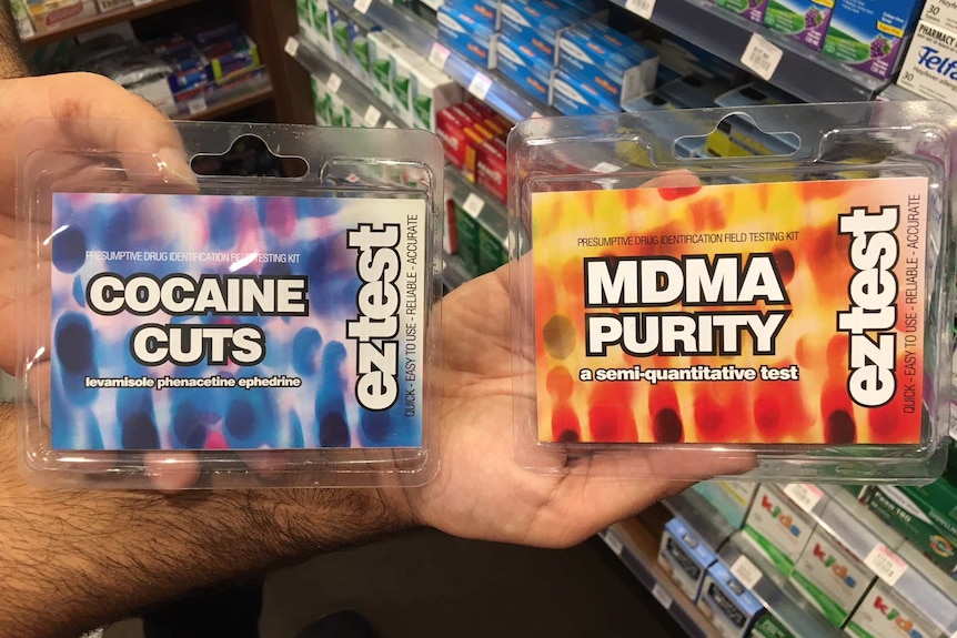 Pill testing kits for MDMA and cocaine