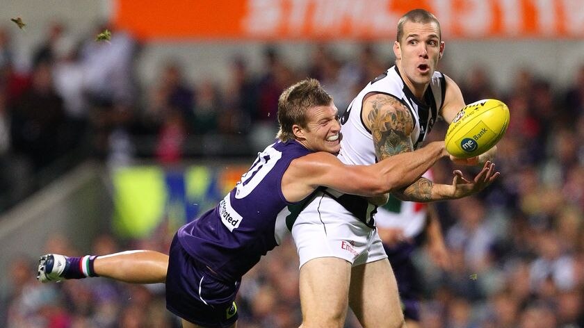 Dane Swan led the Collingwood midfield with 31 touches.
