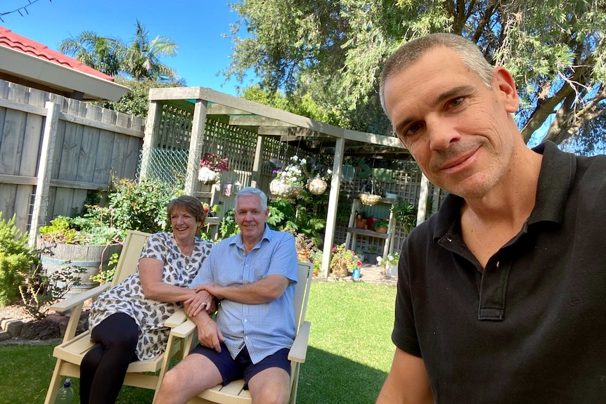 Paul Kennedy with parents Joan and Michael.