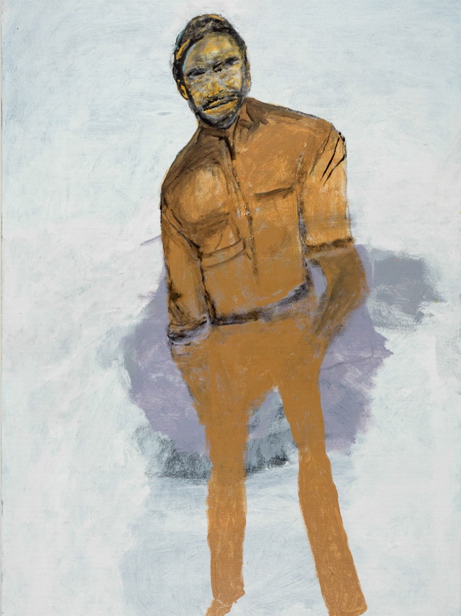 photo of a painting of a man dressed in brown