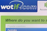 Homepage of Wotif website.