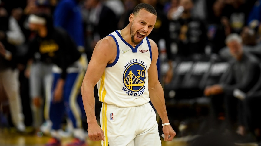 Stephen Curry - Golden State Warriors - Game-Worn Association Edition Jersey  - 1st Half - Scored Game-High 34 Points - 2022 NBA Finals Game 1