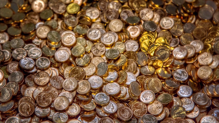 $2 coins at the Royal Australian Mint in Canberra