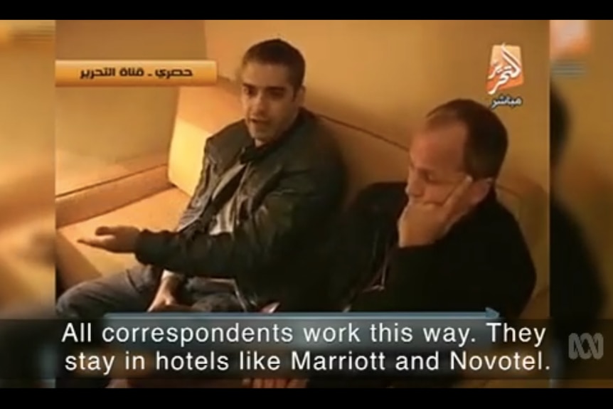 Al Jazeera staff being questioned by Egyptian authorities in their Marriott hotel room