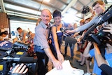 Campbell Newman casts his vote