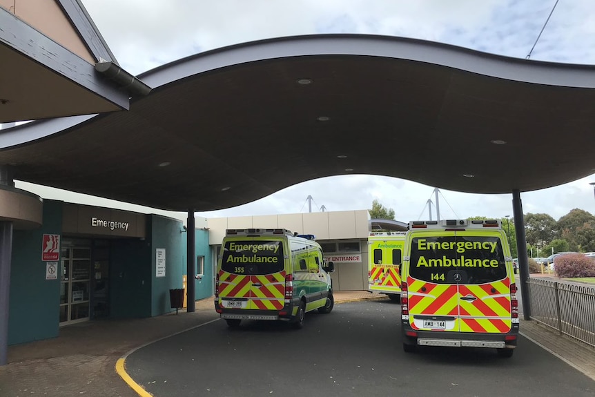 Ambulances at Mount Gambier Hospital