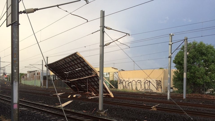 Roof on tracks at Nundah