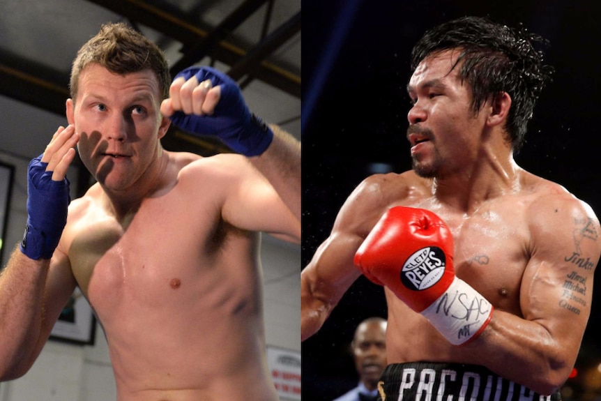 Composite image of Jeff Horn and Manny Pacquiao