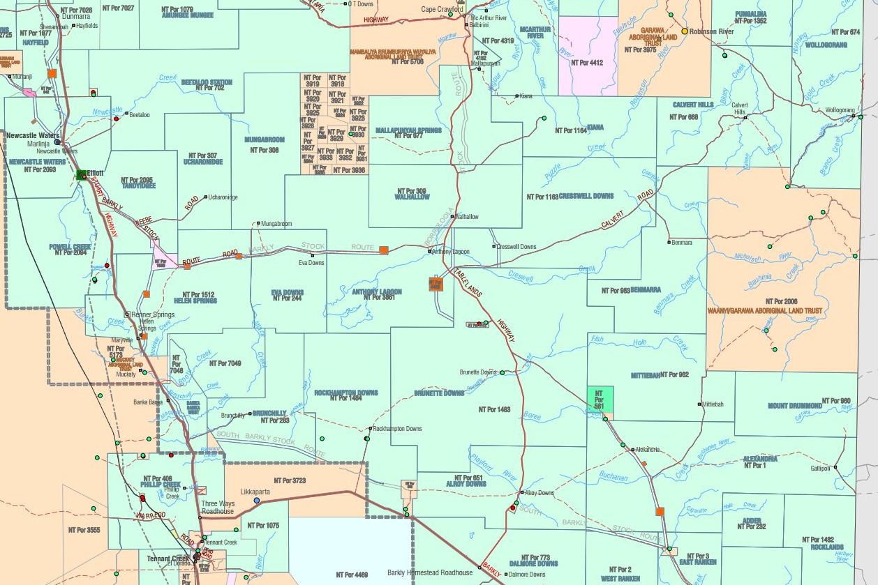 Nt Pastoral Stations Map Camile Violetta