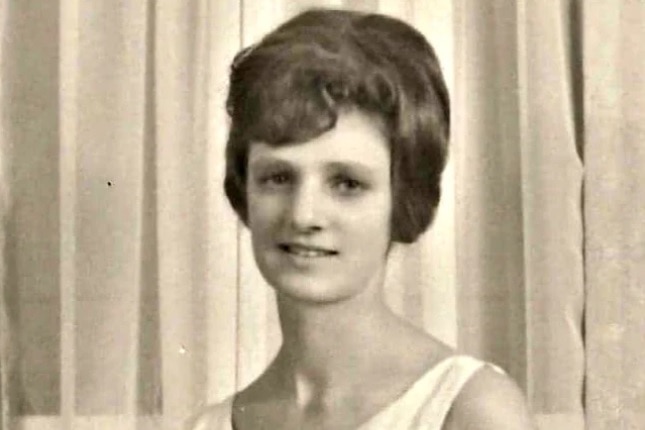 Black and white photo of alleged murder victim Colleen Adams.