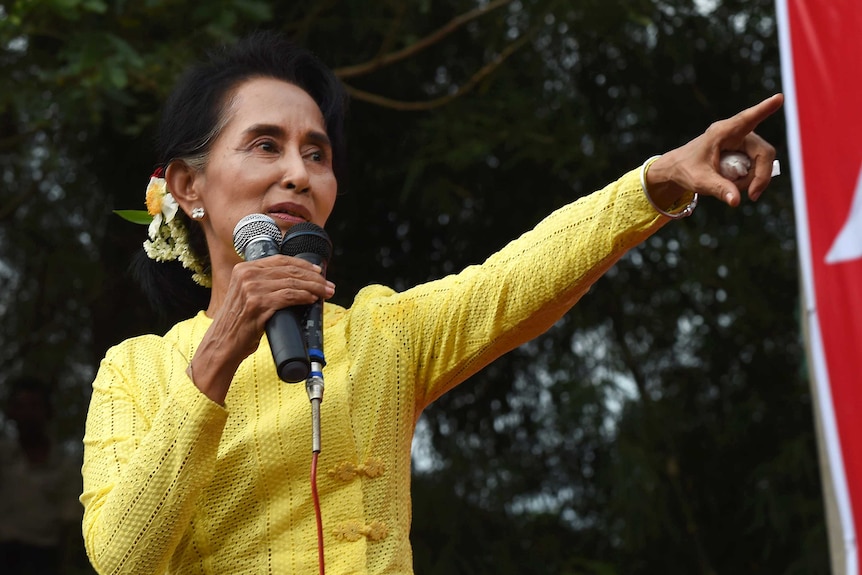 Myanmar opposition leader Aung San Suu Kyi