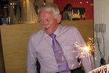 Darrell Blakeley at dinner celebrating his birthday