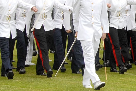 Officer cadets from the Australian Defence Force Academy (ADFA)