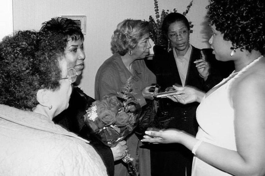 The first time Jennifer Hudson met Aretha Franklin in 2004.