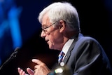 Julian Burnside QC accepts his Sydney peace prize